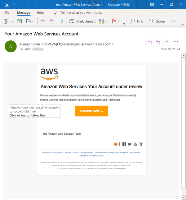 Amazon Phishing