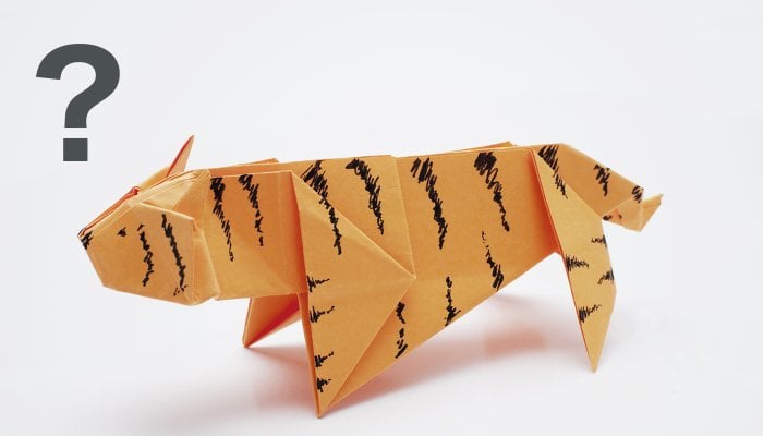 Papiertiger Origami