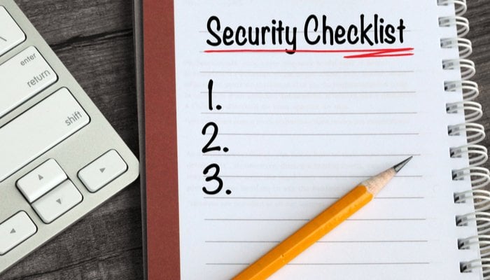 Checkliste Security