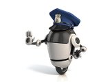 Cyber Defense Roboter Polizist