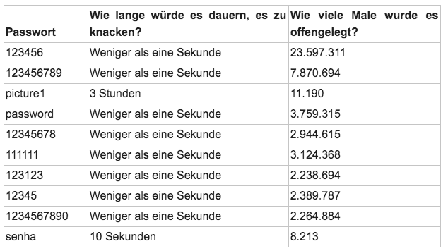 Hacker Passwort