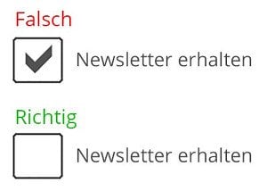 Newsletter Checkbox 