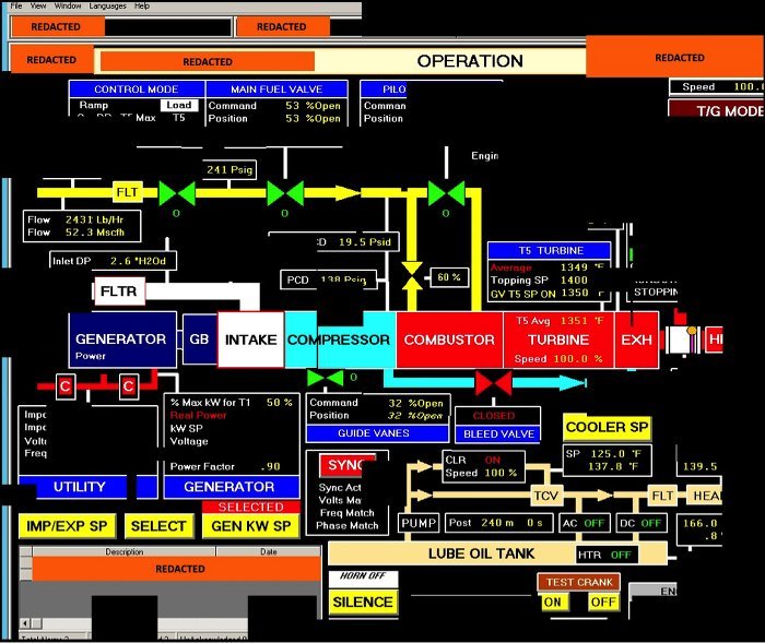 Der DHS-FBI-Bericht enthält den Screenshot einer SCADA/ICS-Software, die von der Malware erstellt wurde 