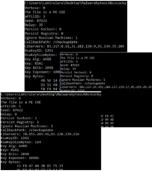 Locky-Varianten fallen auf einen anderen Command- und Kontroll-Server (C2) zurück