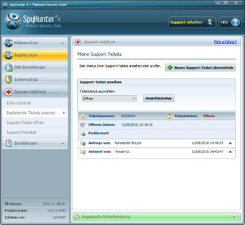 SpyHunter 4 Anti Malware HelpDesk