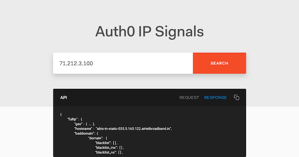 Auth0 Signals IP