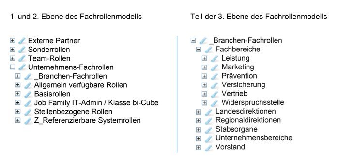 Die ersten Ebenen des Fachrollenmodells