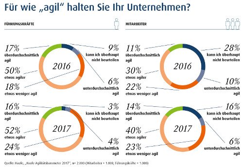 Für wie agil halten Sie Ihr Unternehmen?