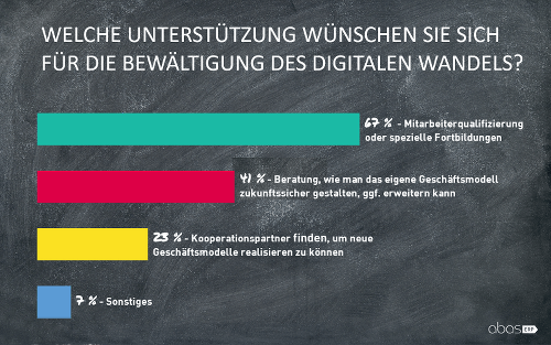 Welche Unterstützung wünschen Sie sich für die Bewältigung des digitalen Wandels?