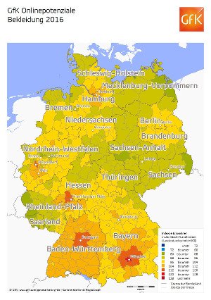 GfK Onlinepotenziale Bekleidung