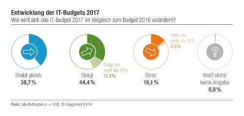 Entwicklung der IT-Budgets 2017