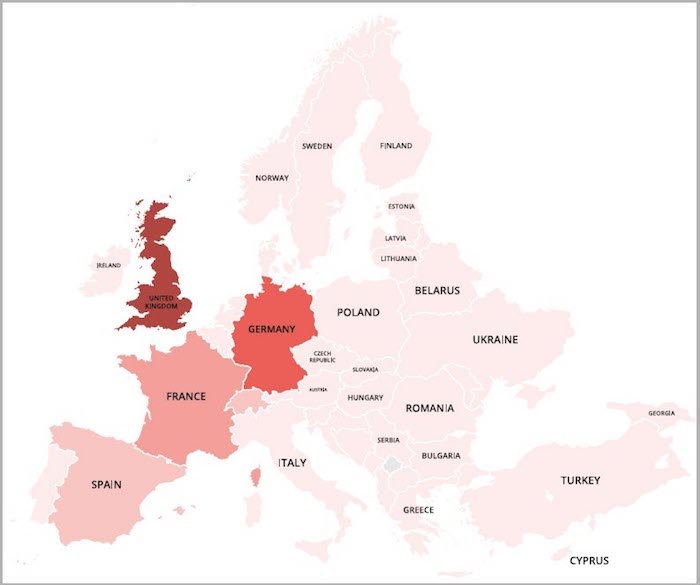 Emotet Infektionen in Europa