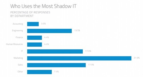 Who uses the most shadow IT