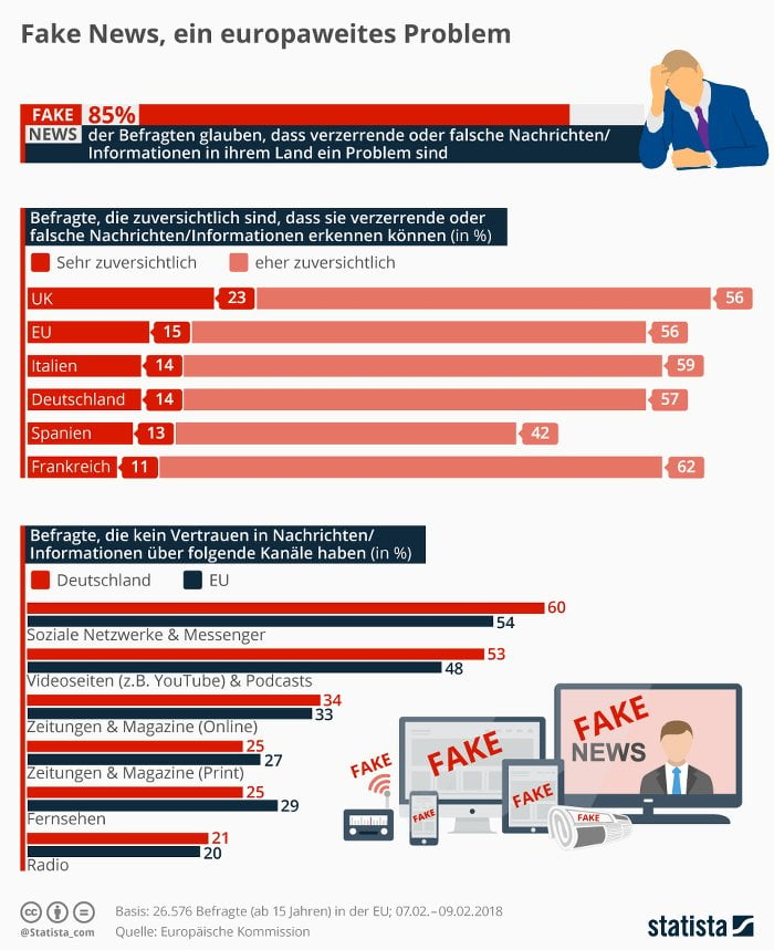 Fake News, ein europaweites Problem