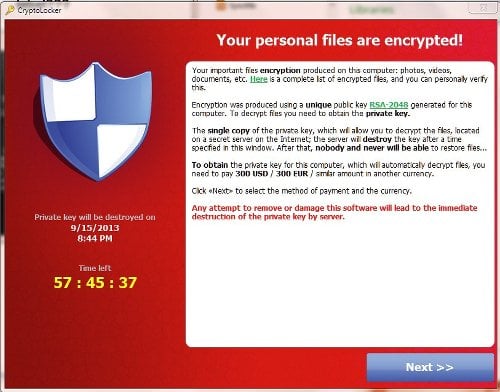 Verschlüsselung durch Ransomware