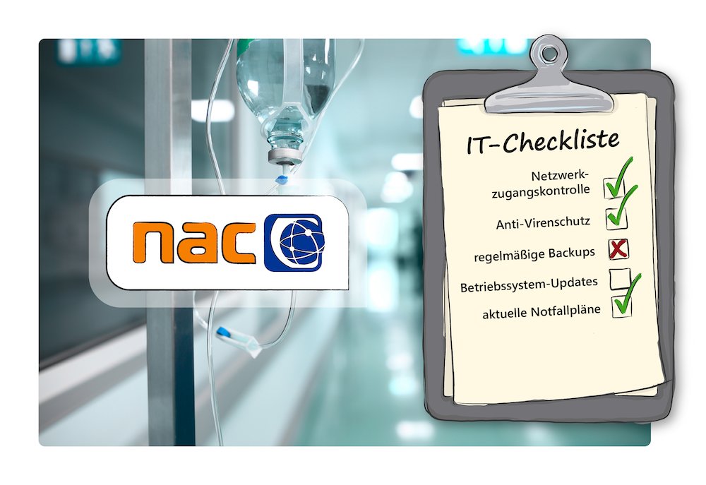 Macmon Grafik Kritis Sektor NAC IT Sicherheit Checkliste