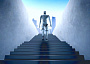 Roboter auf Treppe