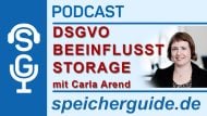speicherguide.de-Podcast: »DSGVO beeinflusst Storage massiv« mit Carla Arend, IDC
