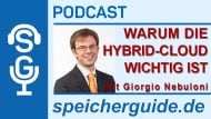 speicherguide.de-Podcast über den Einsatz und Stand der Hybrid-Cloud mit Giorgio Nebuloni, IDC.
