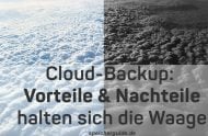 Cloud-Backup: Vor- und Nachteile halten sich die Waage (Bild: Karl Fröhlich).