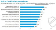 Das erwarten Unternehmen, was sie für die DSGVO umsetzen sollten (Grafik: Bitkom).