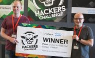 Die Sieger der Hackers-Challenge: Matthias und Manuel gelang der Durchbruch mit einer erfolgreichen Quellcode-Analyse in den letzten zehn Minuten (Bild: speicherguide.de)