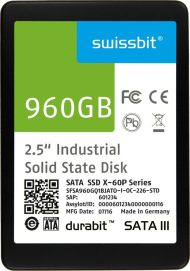 Für industrielle/embedded Anwendungen: 2,5-Zoll-SATA-6-Gbit/s-SSD mit besonders hohem Schutz vor Datenverlust bei Stromausfall (Bild: Swissbit)
