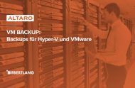 Altaro fokussiert auf Backup für Vmware und Hyper-V (Bild: Ebertlang)