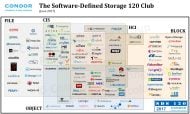 Der Software-defined-Storage-Markt (SDS): Mehr als 120 Unternehmen gehören zum »SDS 120 Club« (Bild/Quelle: Condor Consulting Group)