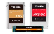 Toshiba kündigt mit der CD5, XD5 und HK6-DC drei neue SSD-Serien für den Rechenzentrums-Einsatz an.