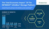 Studie: Infinidat-Storage mit einem ROI von 6 Monaten (Grafik: Forrester)