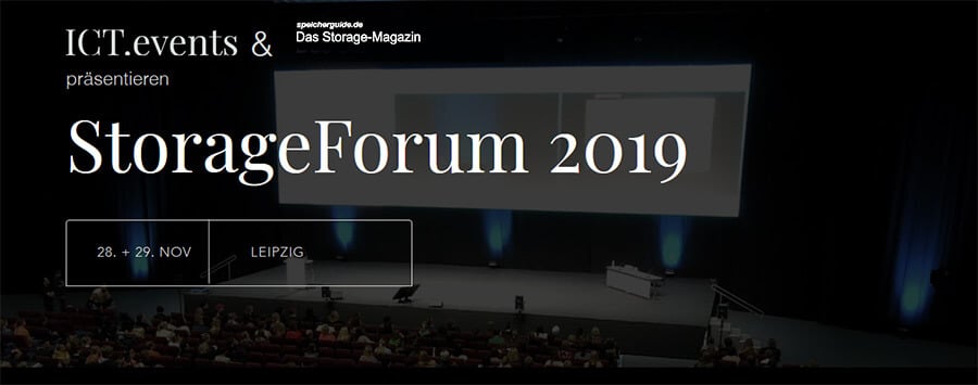 Storage-Forum 2019: Neue Anwenderkonferenz in Leipzig