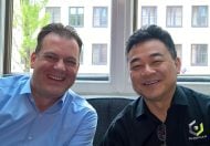 Carsten Graf, der das Cloudian-Geschäft im deutschsprachigen Raum aufbaut und Michael M.Tso, CEO und Gründer (Bild: Ariane Rüdiger).