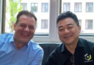 Carsten Graf, der das Cloudian-Geschäft im deutschsprachigen Raum aufbaut und Michael M.Tso, CEO und Gründer (Bild: Ariane Rüdiger).