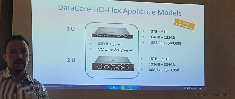 Datacore HCI-Flex Appliances als All-Flash- und Hybrid-Modell