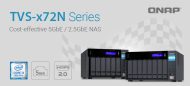 QNAP TVS-x72: Neue NAS-Serie für KMU
