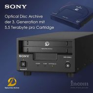 Sony kündigt die dritte Generation seiner Optical Disc Archiv-Laufwerke und -Cartridges (ODA/ODS) an, mit bis zu 5,5 TByte pro Cartridge (Bild: Incom).