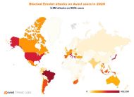 2020 hat alleine Avast weltweit 5,9 Millionen Angriffe mit Emotet unterbunden. (Grafik: Avast)