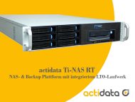 Actidata Ti-NAS RT: Tape-in-NAS nun auch als Rackmount-Version