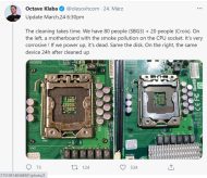 Die Bergung und Reinigung von Hardware ist Teil der ‚Recovery‘-Strategie von OVHcloud (Quelle: twitter.com). 