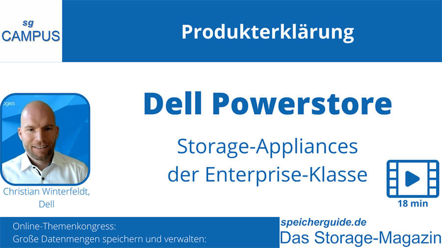 Produktvorstellung in der sgCampus-Mediathek: Dell EMC Powerstore mit Christian Winterfeldt