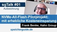 sgTalk #01: NVMe-Pilot zeigt drastische Lizenzeinsparungen auf