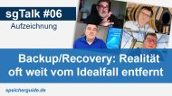 sgTalk #06: Backup/Recovery: Problemfall Endgeräte & Cloud-Anwendungen