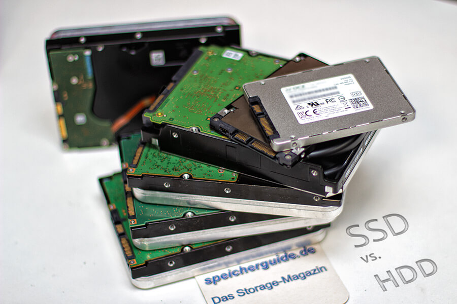 Experten sind sich sicher, sobald SSDs im Einkauf nur noch das Fünffache pro GByte oder weniger kosten, werden sich Unternehmen von der Festplatte abwenden (Bild: speicherguide.de).