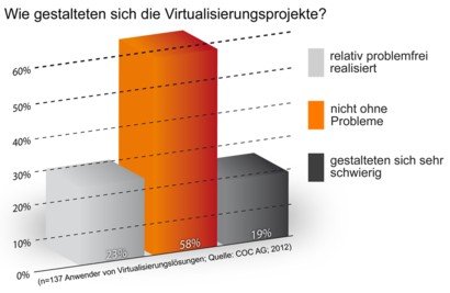 Wie gestalteten sich die Virtualisierungsprojekte?