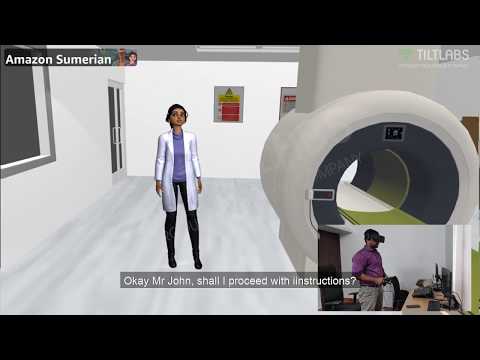 MRI PROCEDURE | Virtual Reality Experience | Created using Amazon Sumerian | by TiltLabs