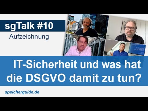 sgTalk #10: Die DSGVO fordert IT-Sicherheit, was bedeutet das?