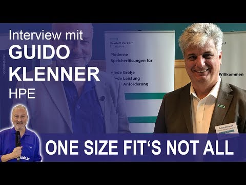 One Size fits not all – Guido Klenner, HPE – IDC Storage Directions