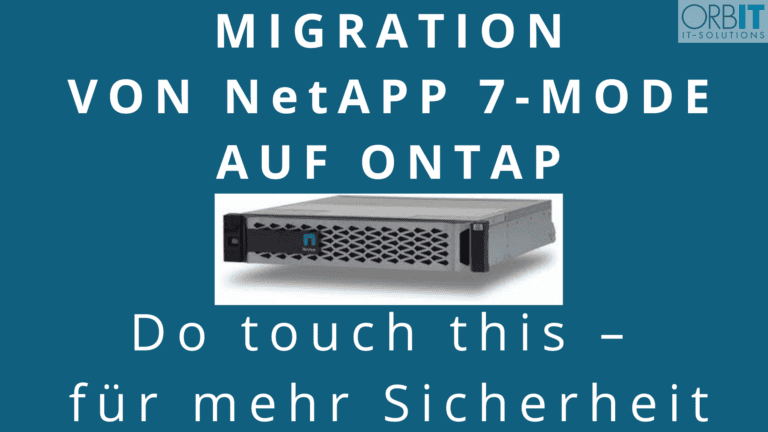 Migration von Netapp 7-Mode auf ONTAP