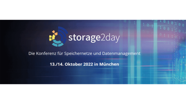 Storage2day 2022: Konferenz für Speichernetze & Datenmanagement am 13./14. Oktober 2022